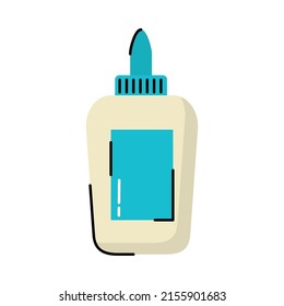 Glue Bottle Icon On White Background