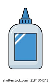 Glue Bottle Icon On White Background