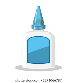 glue bottle icon on white background