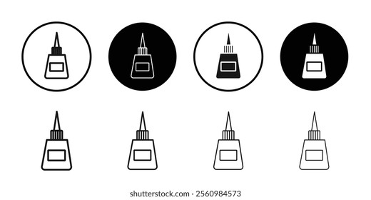 Glue bottle icon Symbol mark in filled style