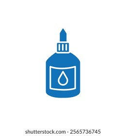 Glue bottle icon Thin line illustration set