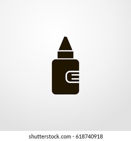 glue bottle icon. vector sign symbol on white background