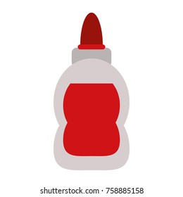 Glue bottle isolated