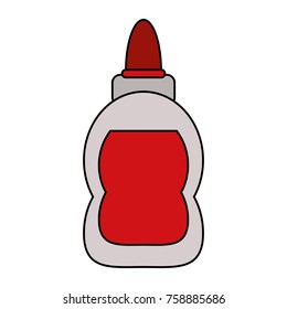 Glue bottle isolated