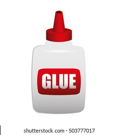 glue bottle isolated icon vector illustration design