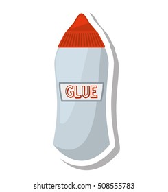 glue bottle isolated icon vector illustration design