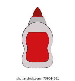 Glue bottle isolated icon vector illustration graphic design