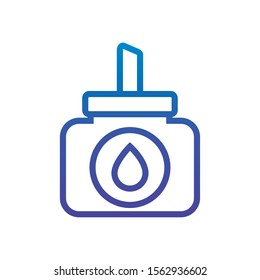 glue bottle office line gradient design icon design vector illustration