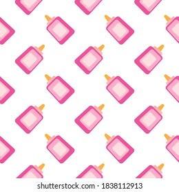 Glue bottle ,seamless pattern on white background.