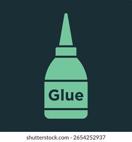 Glue bottle trendy applicable important vector Illustration design aesthetic colorful background.eps