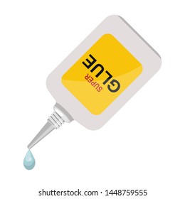 Glue bottle vector design illustration isolated on white background
