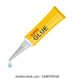 Glue bottle vector design illustration isolated on white background