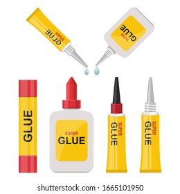 Glue bottle vector design illustration isolated on white background - Shutterstock ID 1665101950