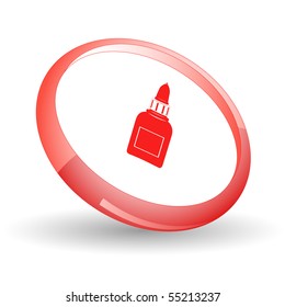 Glue bottle. Vector icon.