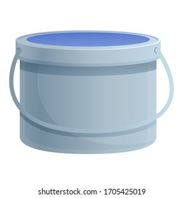 Icono del cubo de la aguja. Dibujo del icono del vector del cubo de pegamento para el diseño web aislado en fondo blanco