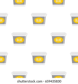 Glue bucket pattern seamless flat style for web vector illustration