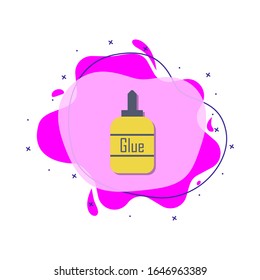 Glue colored icon. Simple color vector of education icons for ui and ux, website or mobile application