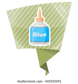 Glue colorful icon