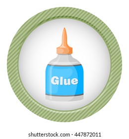 Glue colorful icon