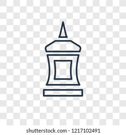 Glue concept vector linear icon isolated on transparent background, Glue concept transparency concept in outline style