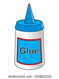 Glue Container Vector Illustration Isolated On Stock Vector (Royalty ...