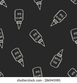 glue doodle seamless pattern background