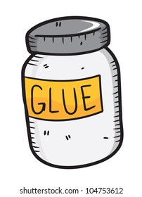 glue in doodle style
