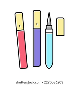 glue for eyelashes color icon vector. glue for eyelashes sign. isolated symbol illustration