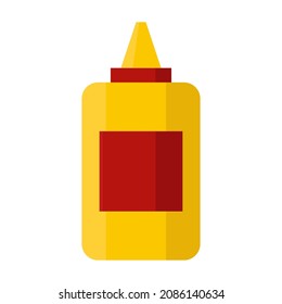 ilustración del vector de clavito plano de pegamento