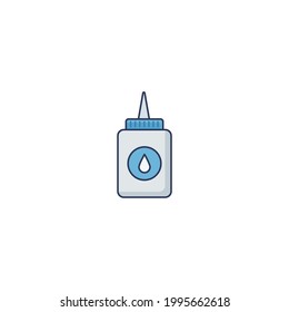 Leimflatsymbol einzeln auf weißem Hintergrund 