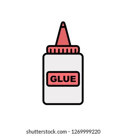 Glue flat vector icon sign symbol