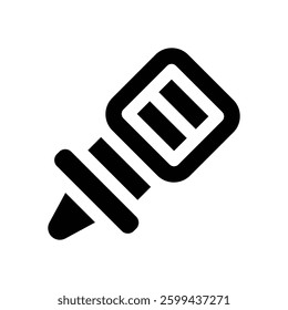 glue glyph icon. Strong and solid vector icon for websites, mobile interfaces, presentations, and visual branding. High quality and easy to edit.
