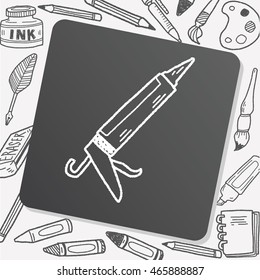 Glue gun doodle