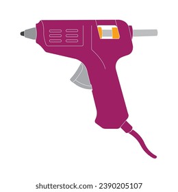 Diseño de símbolo vectorial del icono de la pistola de lupa