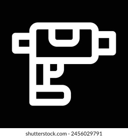 glue gun icon vector outline