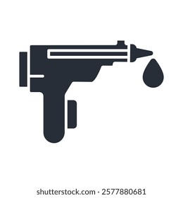 glue gun icon. vector.Editable stroke.linear style sign for use web design,logo.Symbol illustration.