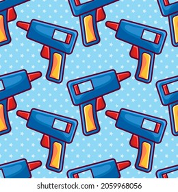 ilustración vectorial sin soldadura de cañón de pegamento 