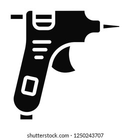 Glue gun vector icon