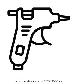 Glue gun vector icon