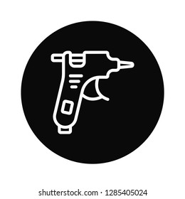 Glue gun vector icon