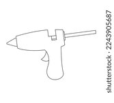 Glue gun vector icon .illustration design template.