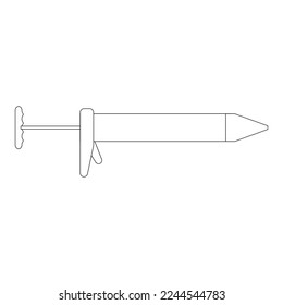 Icono de vector de cañón de brillo .ilustración plantilla de diseño.