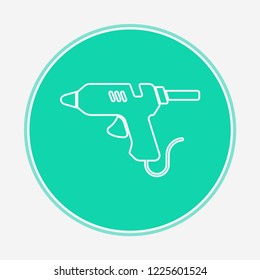 Glue gun vector icon sign symbol