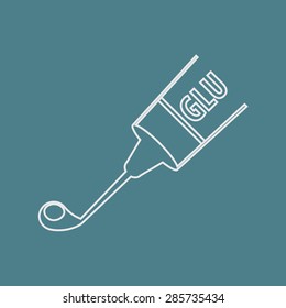 Glue icon. Glue icon.
