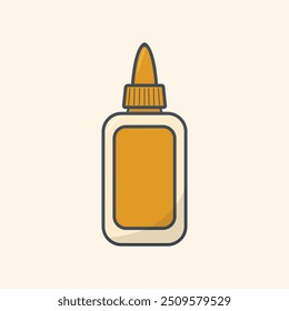 Glue icon Back to school collection Icons school supplies school equipment or items vector illustration