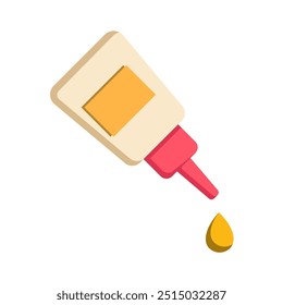 glue icon of color style design vector template