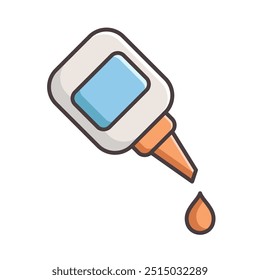 glue icon of color style design vector template
