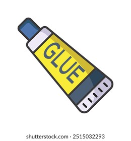 glue icon of color style design vector template