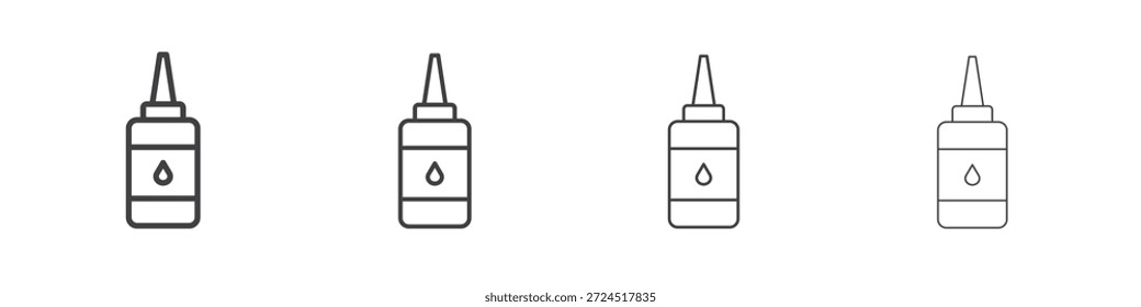 Ícone de cola Pictograma Linear. Ilustração de elemento simples.