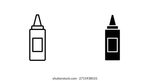 Glue icon design collection. Vector sign and symbol for UI designs
